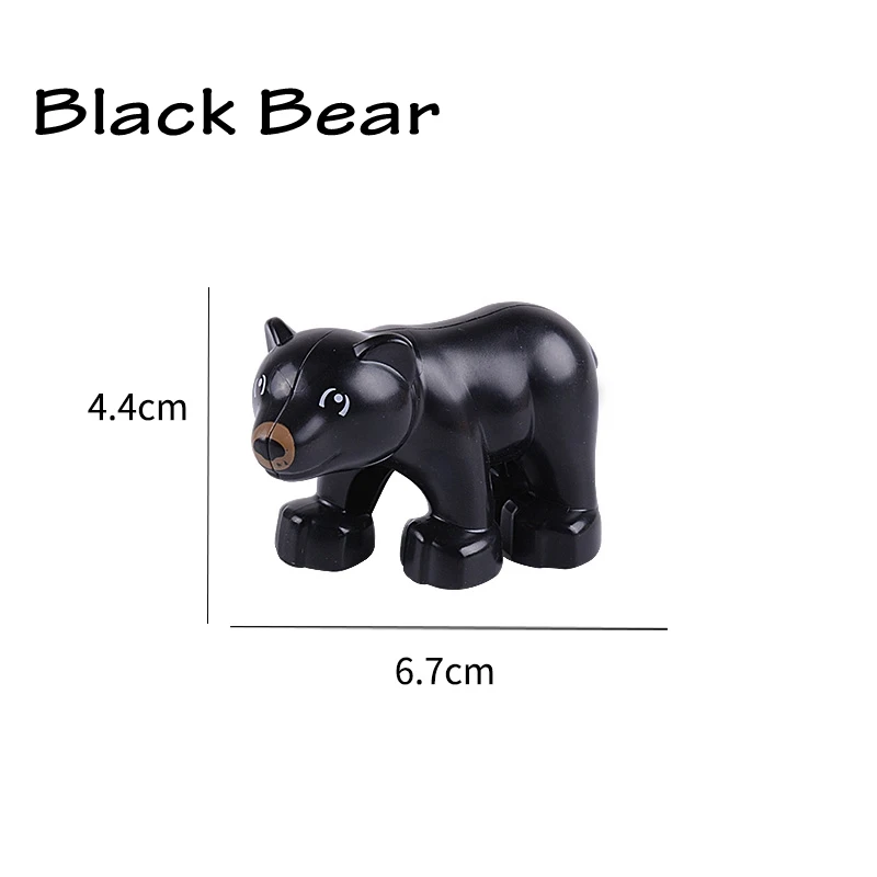 Big Size Whales Animals Zoo Sheep Monkey Dog Beer Rabbit Bird Building Blocks Toys for Children Compatible Big Size Toys Figures 29