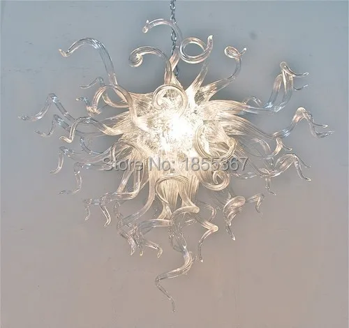 

Free Shipping Pretty Clear Best Blown Glass Art Ceiling Light