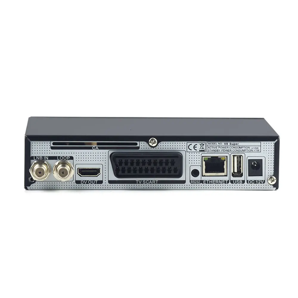 

V8 SUPER Receptor DVB-S2 HD FTA Satellite Receiver With USB WIFI 1 Year EUROPE CCcam Support PowerVu Biss Key CLINES