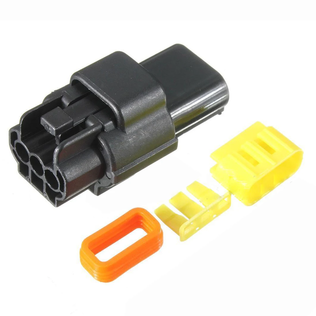 

KSOL Black Waterproof Electrical Wiring ELECTRICAL WIRING Multi connectors 2 3 4 6 PIN Size: 3 Pin Sets: 25 Sets