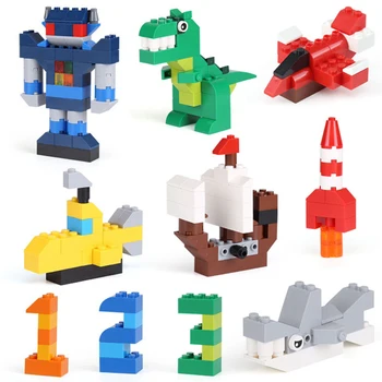 

brand 42004 318Pcs Creative Supplement Duplo Building Blocks Figure Assemble education toys for Kids gifts Compatible With Toys