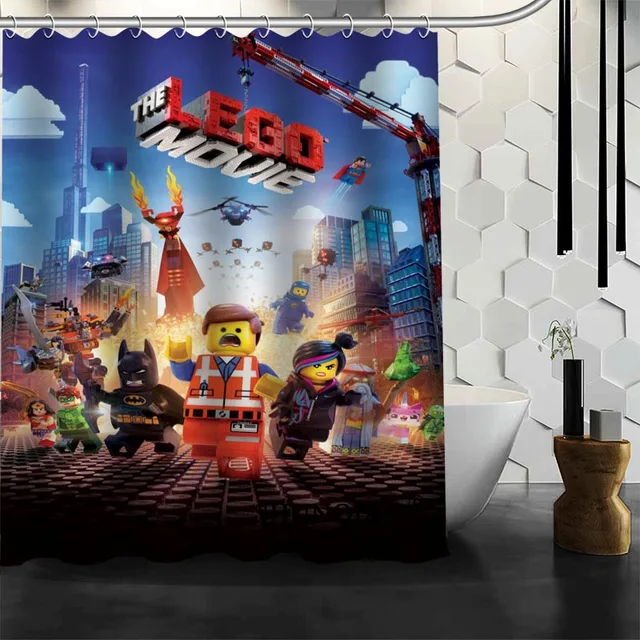 Custom lego Shower Curtain High Quality bathroom Accessories Polyester