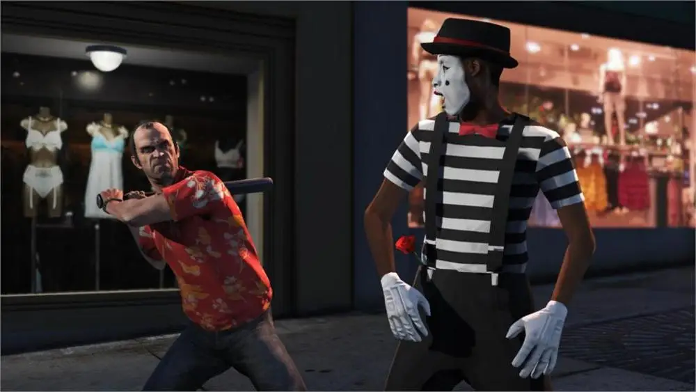 

2016 New Painting Cuadros Decoracion Game Grand Theft Auto 5 Gta Trevor Clown Bits 4 Sizes Fabric Canvas Poster Print