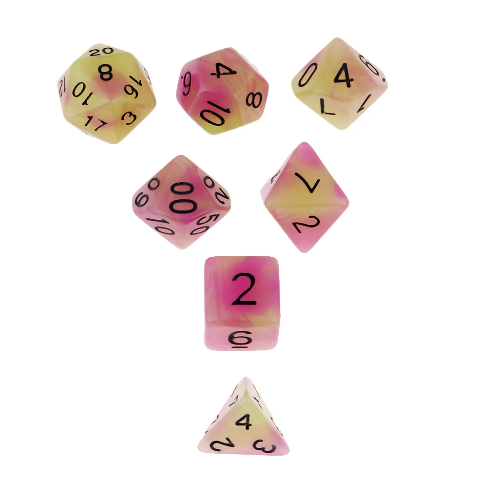 Polyhedral игральные кости DnD Multi Side Dices для ролевых настольных игр D4 D8 D10 D20 D40|Кубики| |