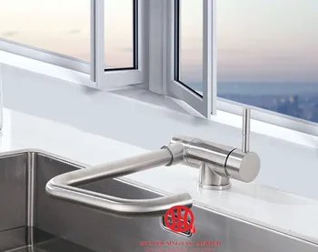 

Free Shipping, Flexible Kitchen Faucet, 304 Stainless Steel Sink Faucet,Single Handle Mixer Sink Tap Kitchenware accessories