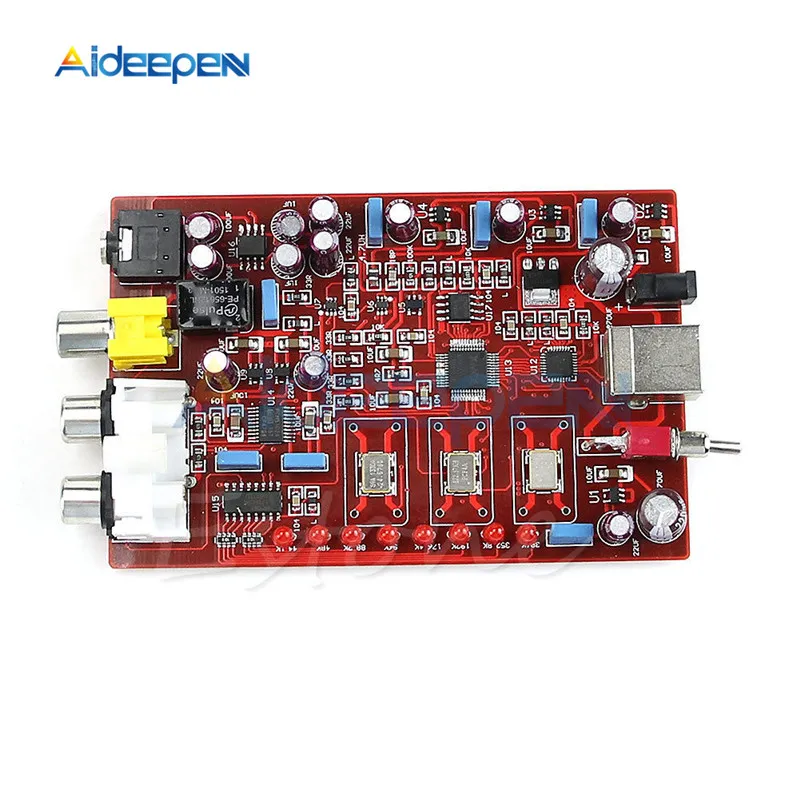 XMOS+ PCM5102+ TDA1308 USB декодер доска для рисования 5V Поддержка 32-битный 384K