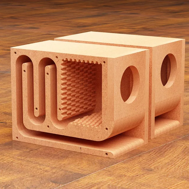 Small speaker 2.5 inch transmission line maze 3 inch 4 inch bookshelf