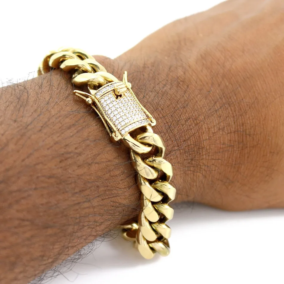 Mens-Cuban-Miami-Link-Bracelet-Chain-Set-_57 (2)