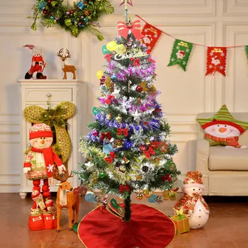 

Artificial Pine christmas tree 180cm/1.8m decorations for home with LED lights Ornaments noel new year xmas gifts