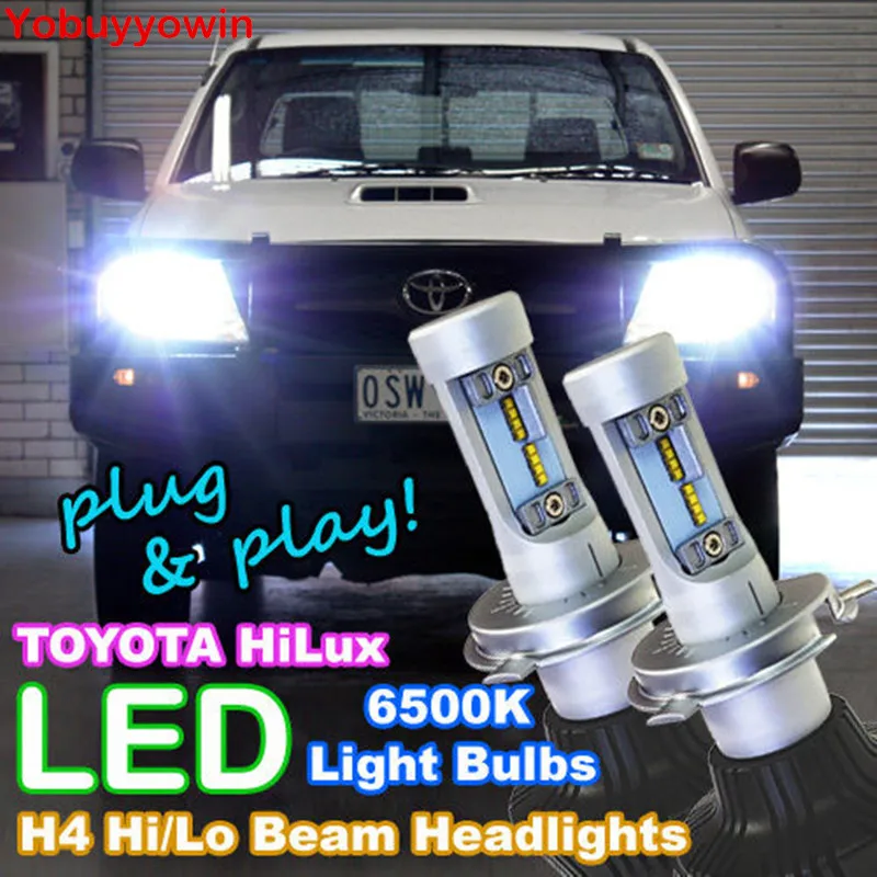H4/9003/HB2 Hi/Lo Headlight Kit H/L Bulbs 160W 16000L 6000K White High
