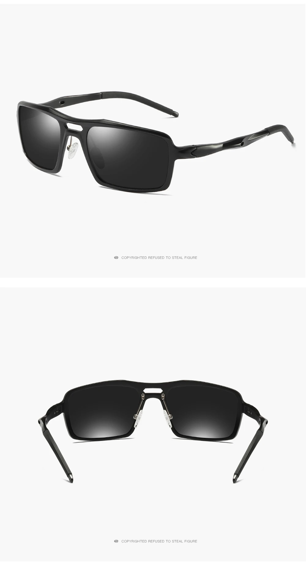 Спортивные мужские солнцезащитные очки, поляризационные, новинка, солнцезащитные очки большого размера, очки, солнцезащитные очки из сплава алюминия и магния, трендовые товары