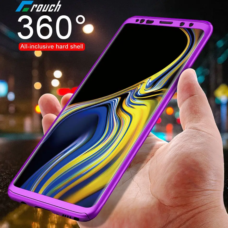 

Crouch 360 Full Cover phone case for Samsung S8 Plus S7 edge Luxury Shockproof Cover For Samsung galaxy Note 8 9 s9 s8 Plus case