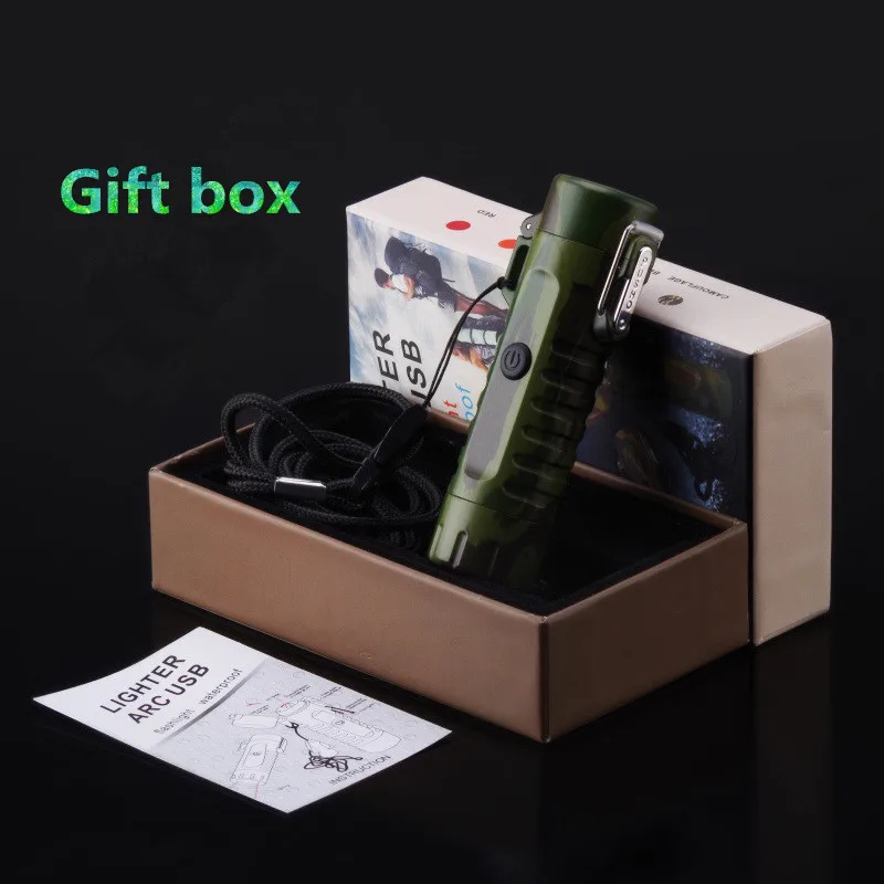Многофункциональная двойная дуга USB Водонепроницаемая Крестовая импульсная