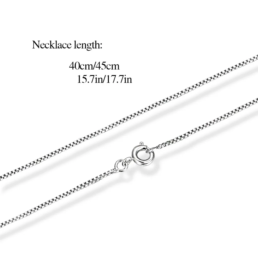 Sterling Silver Womens 1mm Box Chain Single Parent Family Child Pendant Necklace
