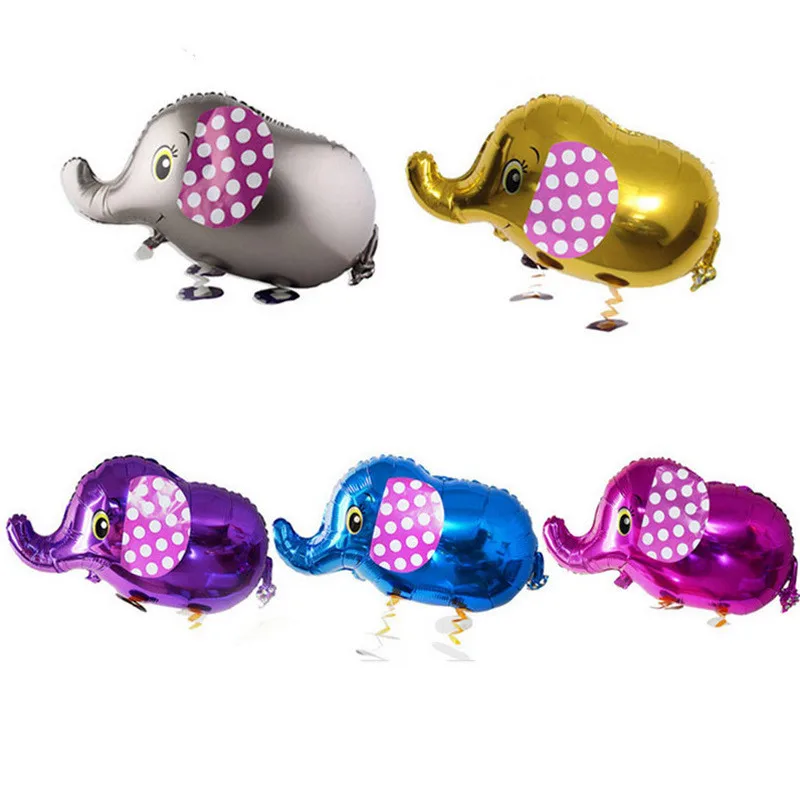 Smile Elephant Walking Pet Balloons Animals Balloons Walking Elephant Party Decorations Balloons Children Toys Foil Air Balloon 