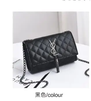 

Diagonal small square bag handbag Korean fashion contrast color shoulder bag