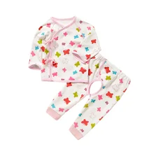 2018 the new Boys Girls Clothes Long Sleeve belt Cartoon cotton font b Baby s b