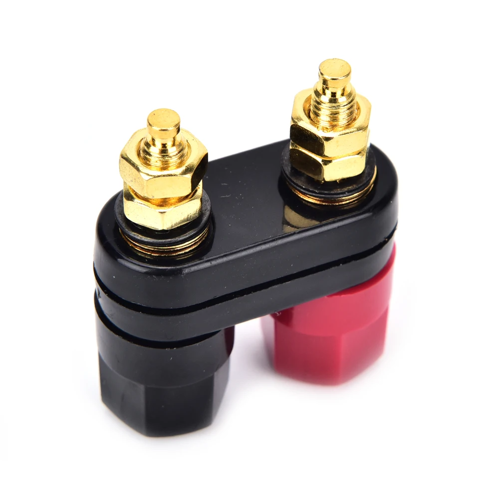 

2PCS Banana plugs Couple Terminals Red Black Connector Amplifier Terminal Binding Post Banana Speaker Plug Jack