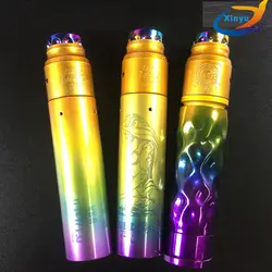 Limited edition Rogue mod kit Материал все латунь (в том числе распылителя) 18650 батареи изысканный узор 24 мм Диаметр мех Mod