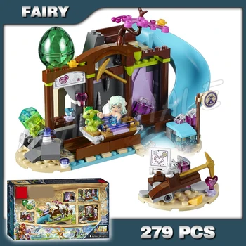 

279pcs Elves The Precious Crystal Mine Slide 10548 Building Kit Model Blocks Children Fairy Princess Toys Compatible with Lago