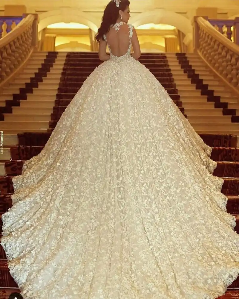 cathedral ball gown wedding dress