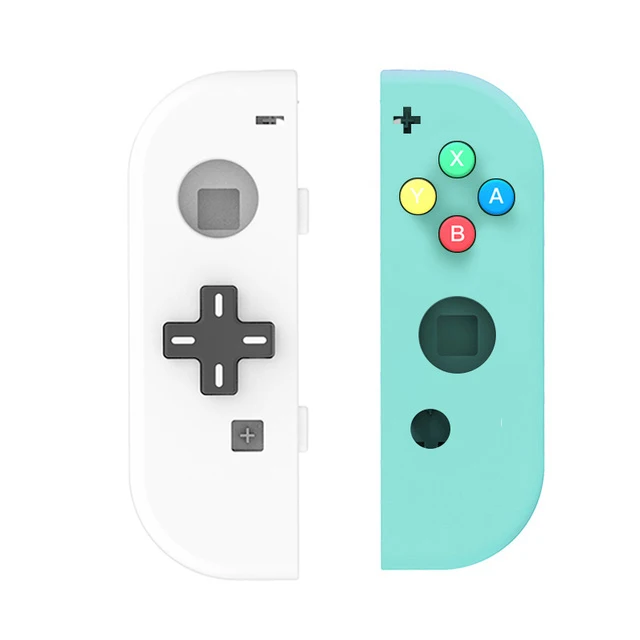 Сменный корпус для nintendo Switch NS Joy Con, чехол для пульта дистанционного управления, джойстик для джойстика, чехол для корпуса - Цвет: L-WhiteA Right-Green