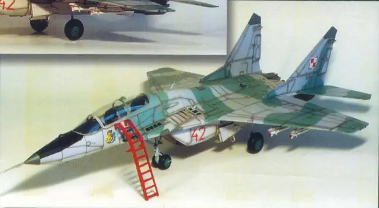 GPM версия MIG 29 UB истребитель 3D бумажная модель DIY