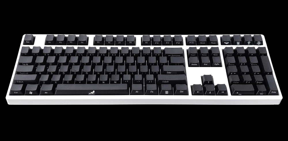 NPKC Черный ABS лазерные боковая подсветка топ-освещенный блеск через OEM keycaps ANSI ISO для Cherry MX переключатели 87 96 108 механическая клавиатура - Цвет: 108 with Novelty