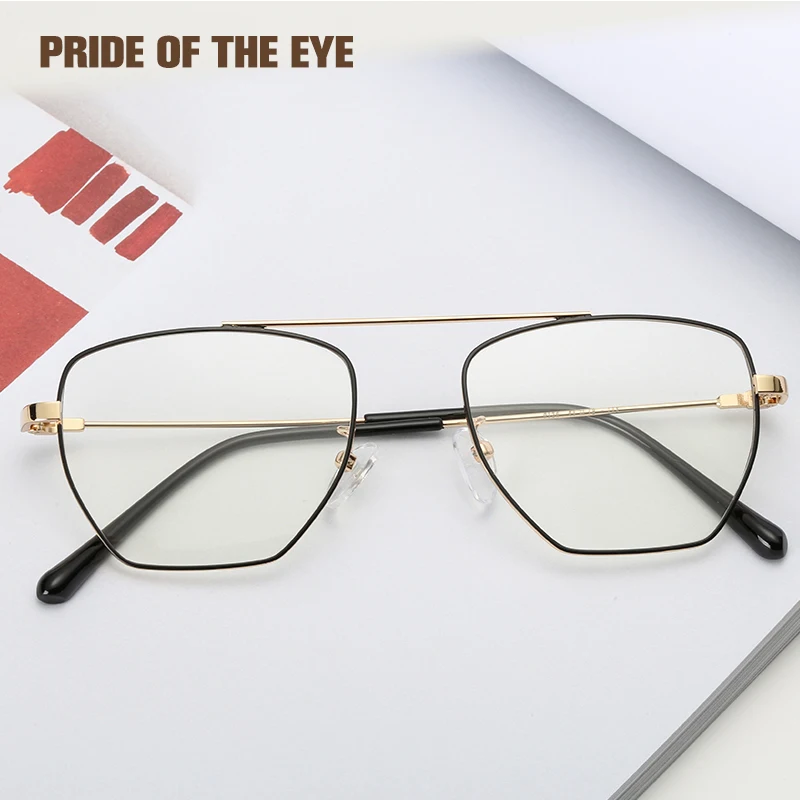 

Anti Blue Ray Computer Glasses Blue Light Blocking Spectacles Fashion Polygon Geometry Type Unique for Men Women Computer User