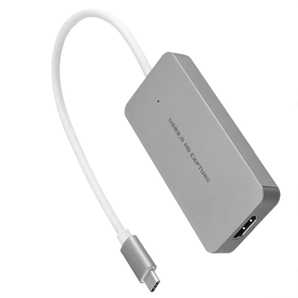 HDMI к type C USB 3,0 1080P ТВ-программы PC игра видео Захват карты рекордер для Macbook Windows Win10 потоковая трансляция в прямом эфире