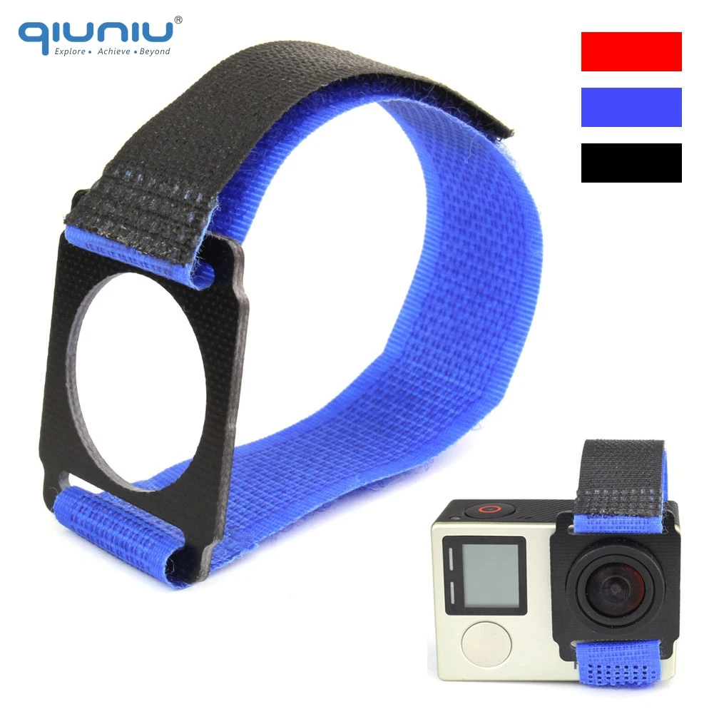 

QIUNIU 3 Colors Fastener Strap Tie Wrap Strap for FPV Gimbal Mount PTZ For GoPro Hero 4 3+ 3 Camera For GoPro Accessories