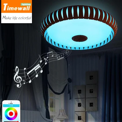 

Modern minimalist LED bedroom ceiling lamp warm study APP Bluetooth smart music lamp