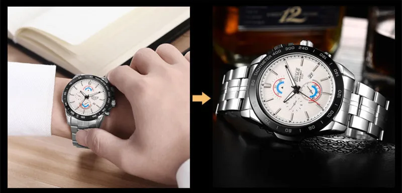 

Life waterproof, 2018 casual business quartz watch, different compartments, different you!
