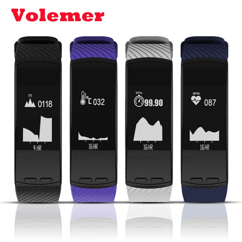 Newest Hot P5 Smart Bracelet GPS Location Outdoor Sports Band Heart Rate Altitude Barometer theromometer Temperature