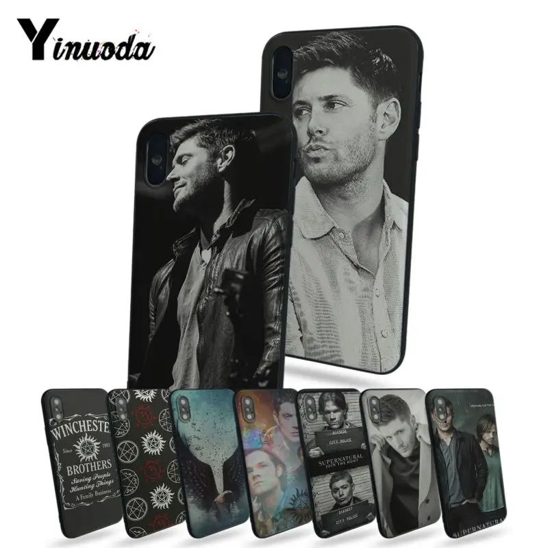 Yinuoda Сверхъестественное SPN Jensen Ackles чехол для телефона для iphone X 8 8plus и 5 5S 6s 6s Plus 7 7plus Чехол для мобильного телефона