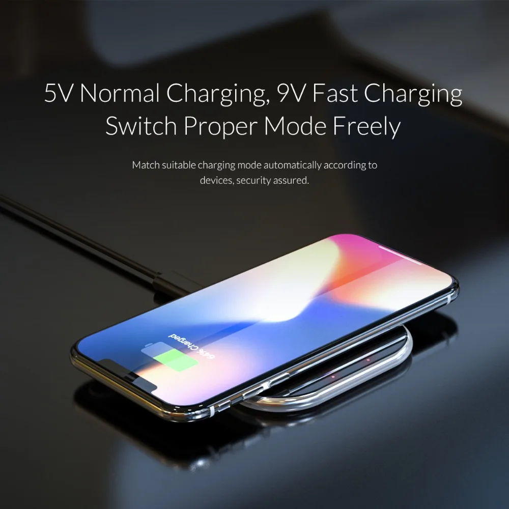 ORICO Drahtlose Ladegerät für Samsung Galaxy S7/S8/S9 Schnelle USB Drahtlose Lade 10W für iPhone X