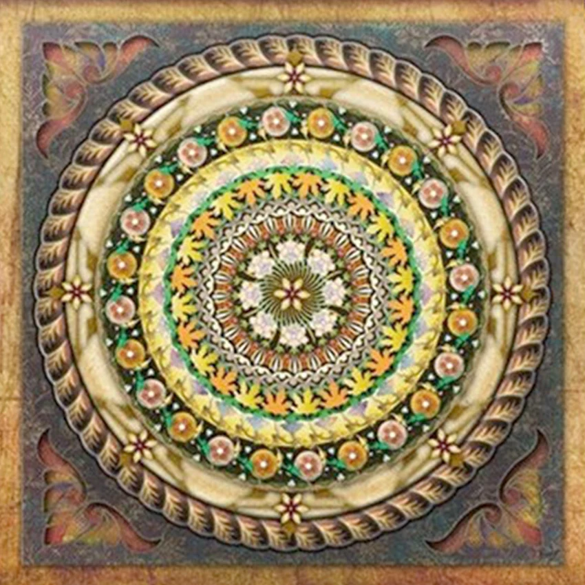 

DIY Handmade Diamond Painting Religious Diamond Embroidery Mandala Pattern Cross Stitch Kits Diamond Needlework Home Decor