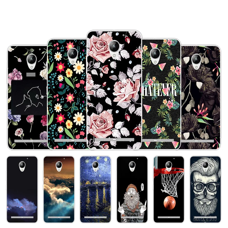 

For Lenovo Vibe C2 K10A40 Case Sketch Design TPU Cover 5.0inch For Lenovo C2 Phone Case Silicon Phone Bacl Protective Fundas