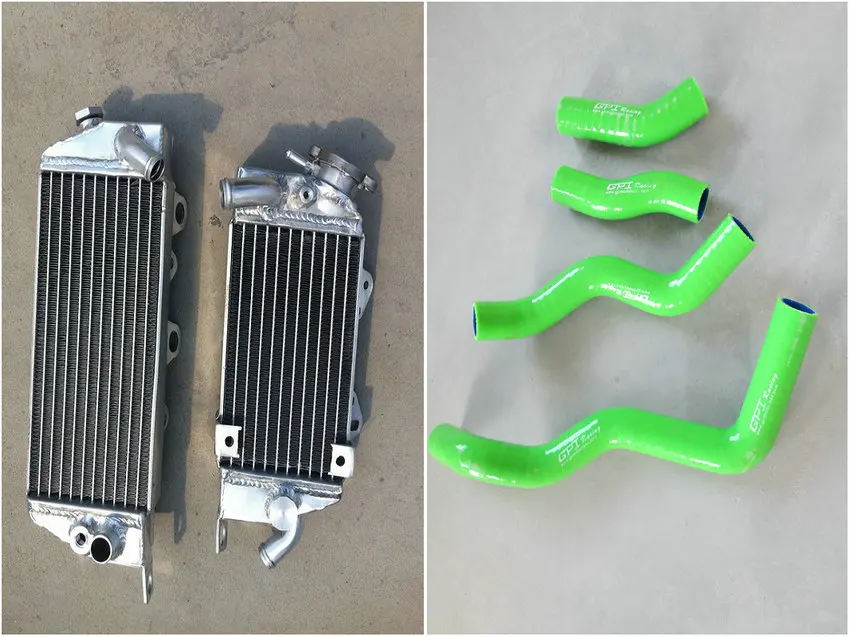 aluminum Radiator +hose FOR Kawasaki KLX 300 KLX300 1997 2007 98 99 00