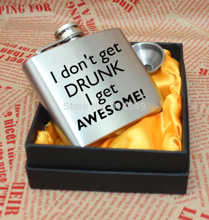 

5 OZ stainless steel liquor flask with flask funnel gift box