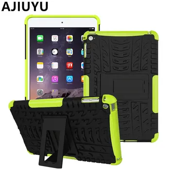 

AJIUYU For iPad mini 4 Case TPU mini4 Case Armor Shockproof Heavy Duty Silicon +PC Stand Smart Cover ipadmini4 Protective 7.9 "