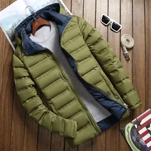 Новинка, зимняя теплая куртка на утином пуху, мужская верхняя одежда, толстые зимние парки, пальто с капюшоном, мужская повседневная теплая пуховая куртка