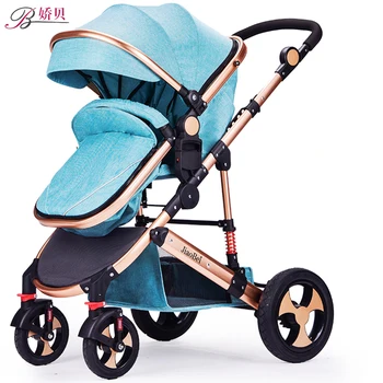 

Folding stroller and Shock Absorption Four Seasons Universal Light Baby Trolley