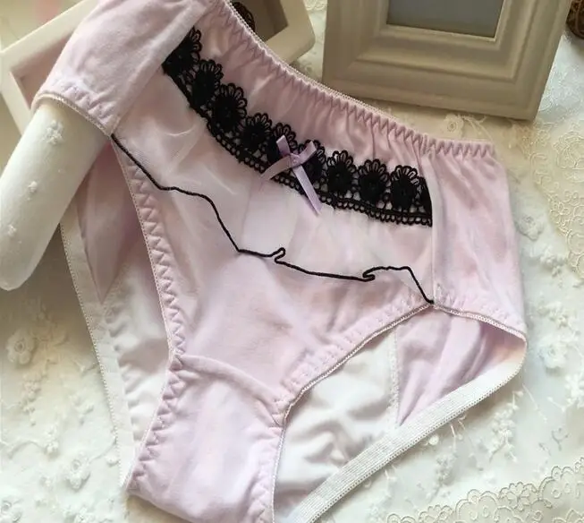 

100% Real Photo M L XL Lolita Kawaii Princes Menstrual Sanitary Period Leak proof tampon Cotton Ruffle Panties Underwear WP401