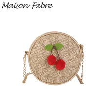 Женская тканевая сумка-кошелек на молнии, сумки на плечо с цепочкой, круглые сумки, летняя сумка через плечо, модные женские сумки