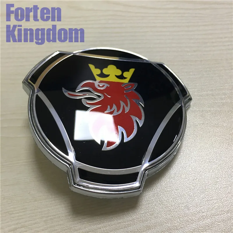 Forten Kingdom товар 1 шт. для Scania черный красный логотип на заказ передняя решетка, эмблема на решетку 80 мм ABS грузовик значок 1401610