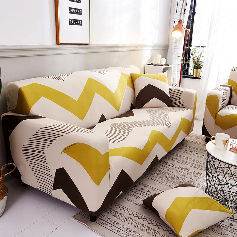 Все включено гибкий чехол для дивана для гостиной эластичный стрейч Современная Геометрическая Печать чехол для дивана Чехлы для диванов cubre диван - Цвет: color 22