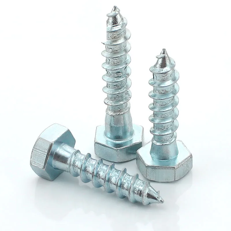 

M6 DIN571 Self-tapping Screws Hexagonal, Hexagonal Self-tapping Screws, Wood Screws