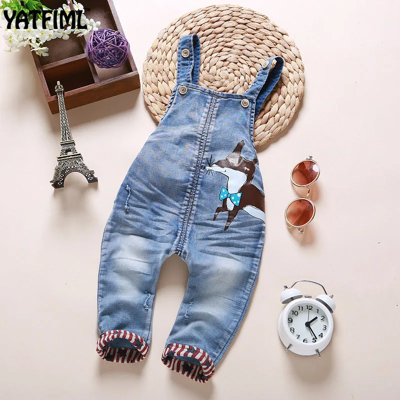 YATFIML denim overalls for kids Newborn baby jean jumpsuite Denim pants