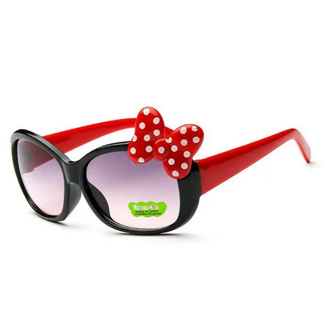 Солнцезащитные очки с кошачьим глазом для мальчиков и девочек, новинка года, модные брендовые Детские очки с бантом, цветные детские очки UV400 - Цвет линз: 1330-1